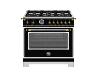 Bertazzoni Heritage Series Black 36" Gas Range