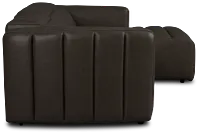 Jace Dark Gray Lthr/vinyl Right Chaise Power Reclining Sectional