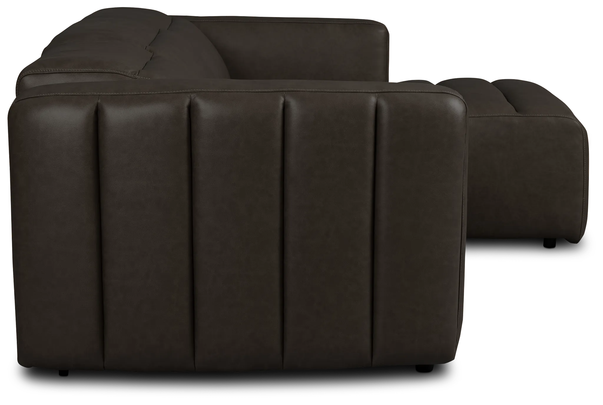 Jace Dark Gray Lthr/vinyl Right Chaise Power Reclining Sectional
