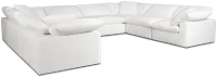 Nixon White Fabric 8-piece Modular Sectional