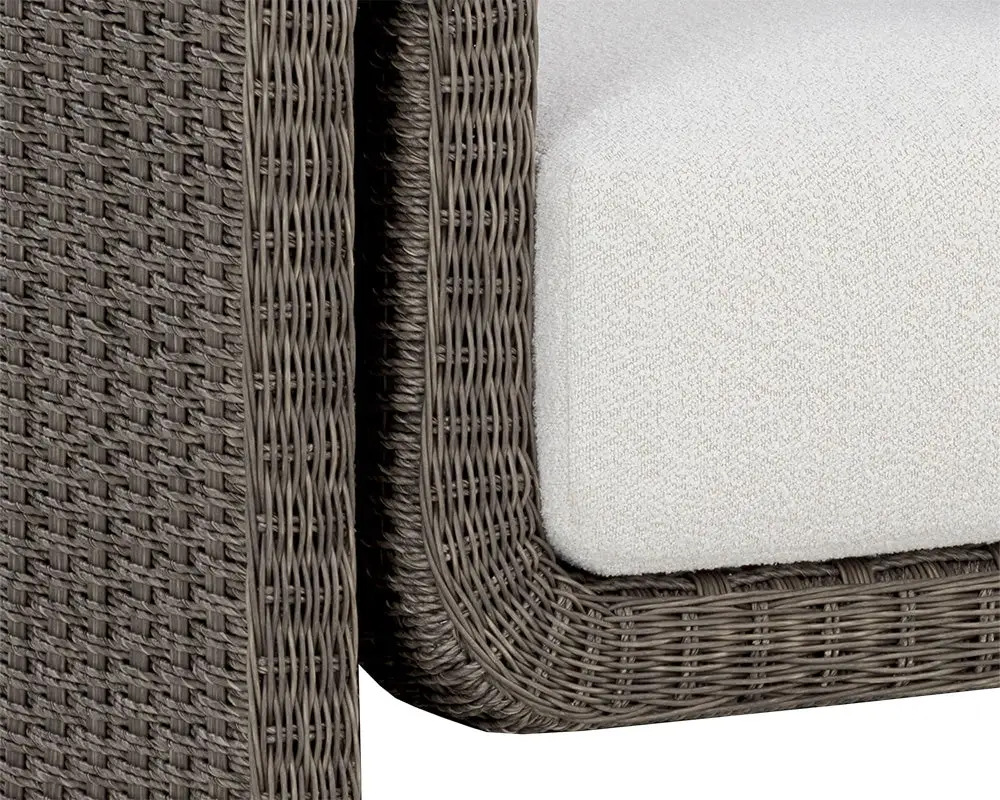Makel Dark Gray Ivory Cushioned Arm Chair Makel Dark Gray Ivory Cushioned Arm Chair