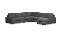 Edgewater Delray Dark Gray Large Right Chaise Sectional