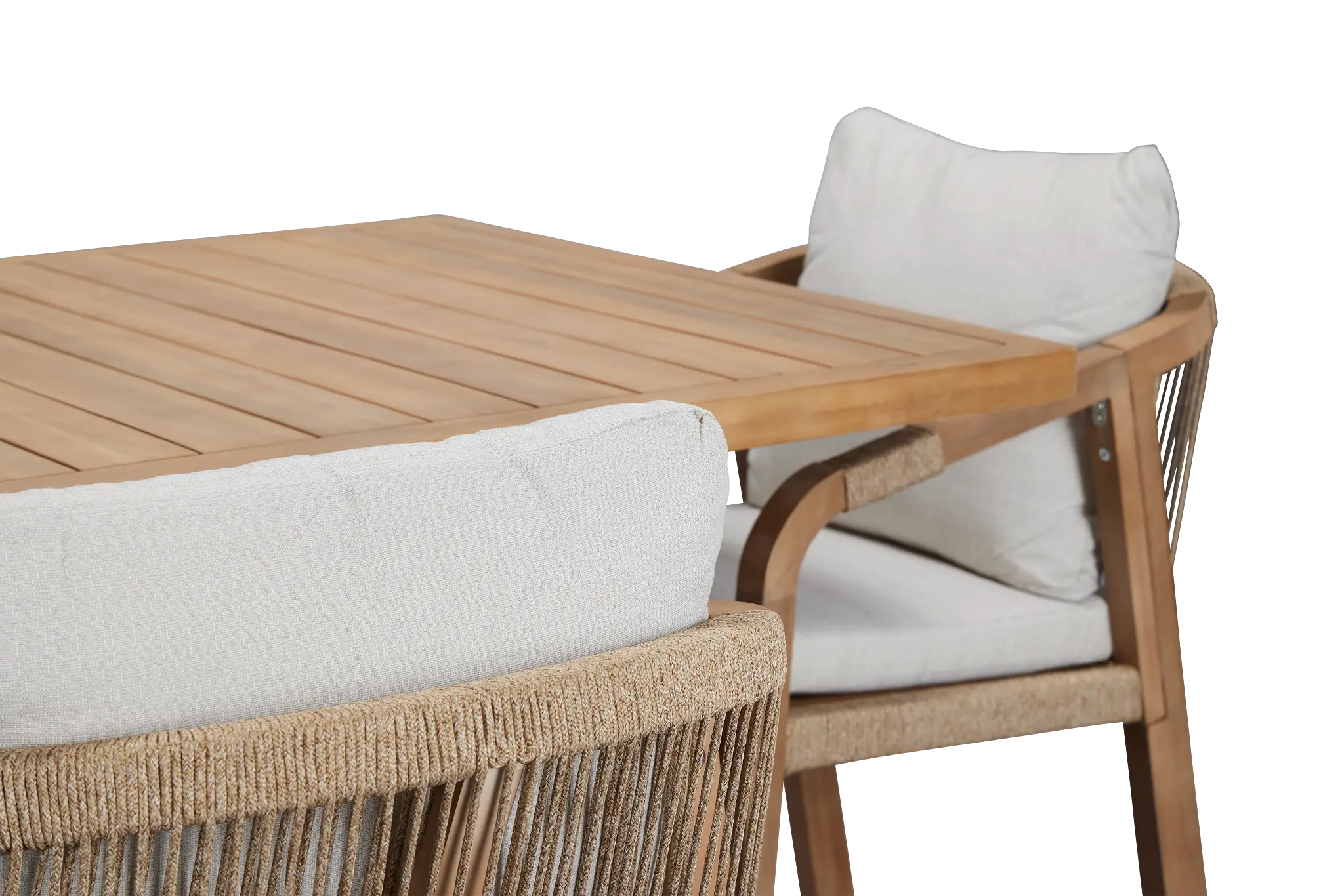 Laguna Light Tone 66" Rectangular Table & 4 Gray Cushioned Chairs Laguna Light Tone 66" Rectangular Table & 4 Gray Cushioned Chairs