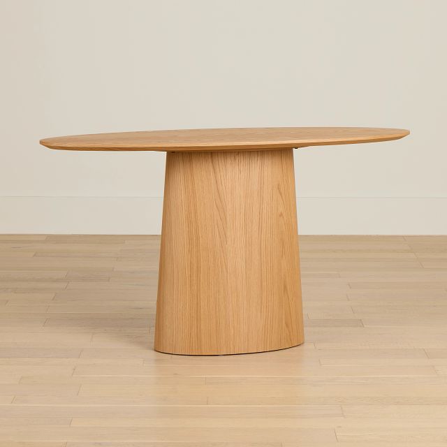Nomad Light Tone Oval Sofa Table