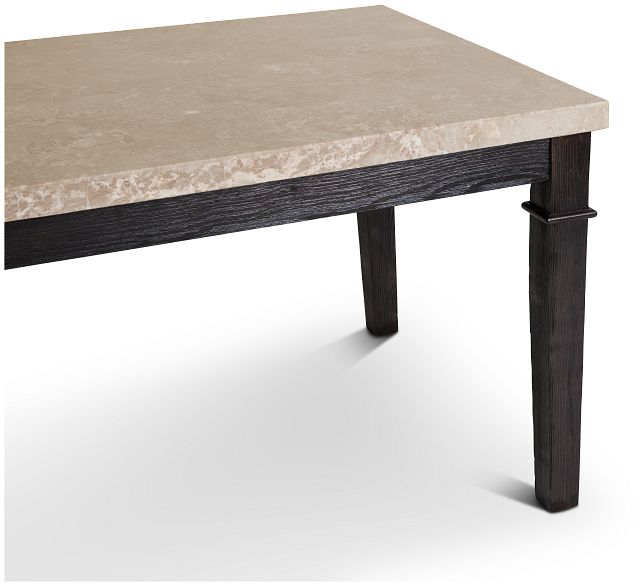 Portia Dark Tone Marble Rectangular Table