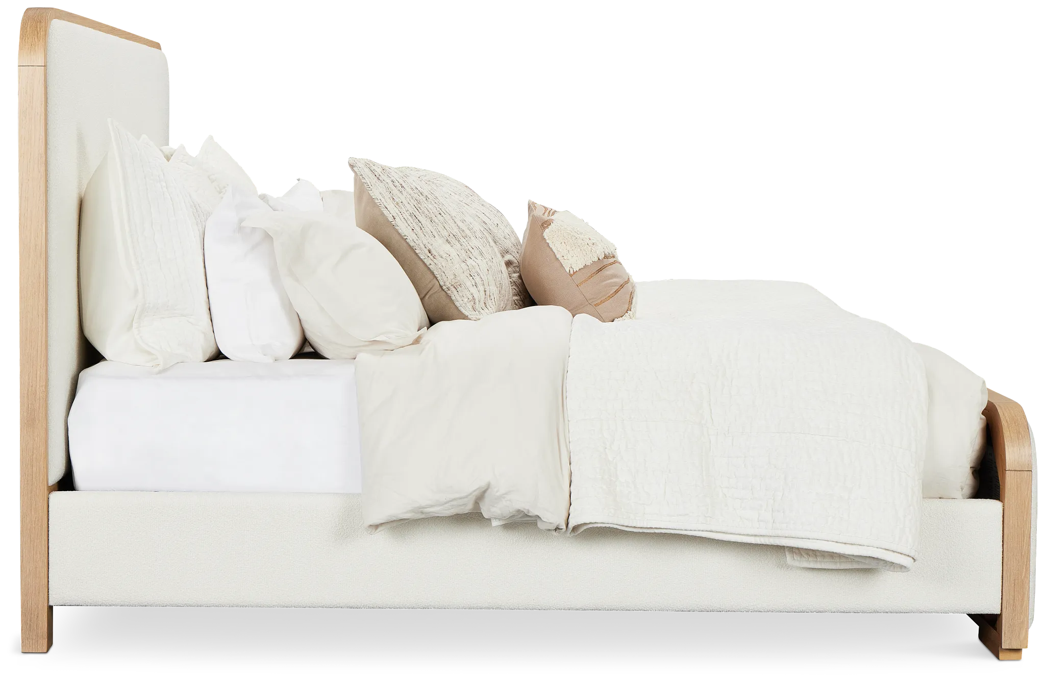 Malibu Light Tone Uph Panel Bed