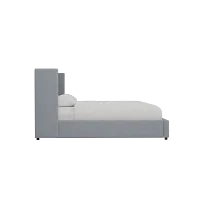 Captiva Elevation Gray 48" Upholstered Shelter Bed
