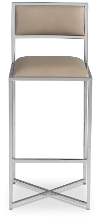 Amalfi Taupestnl Steel 30" Upholstered Barstool