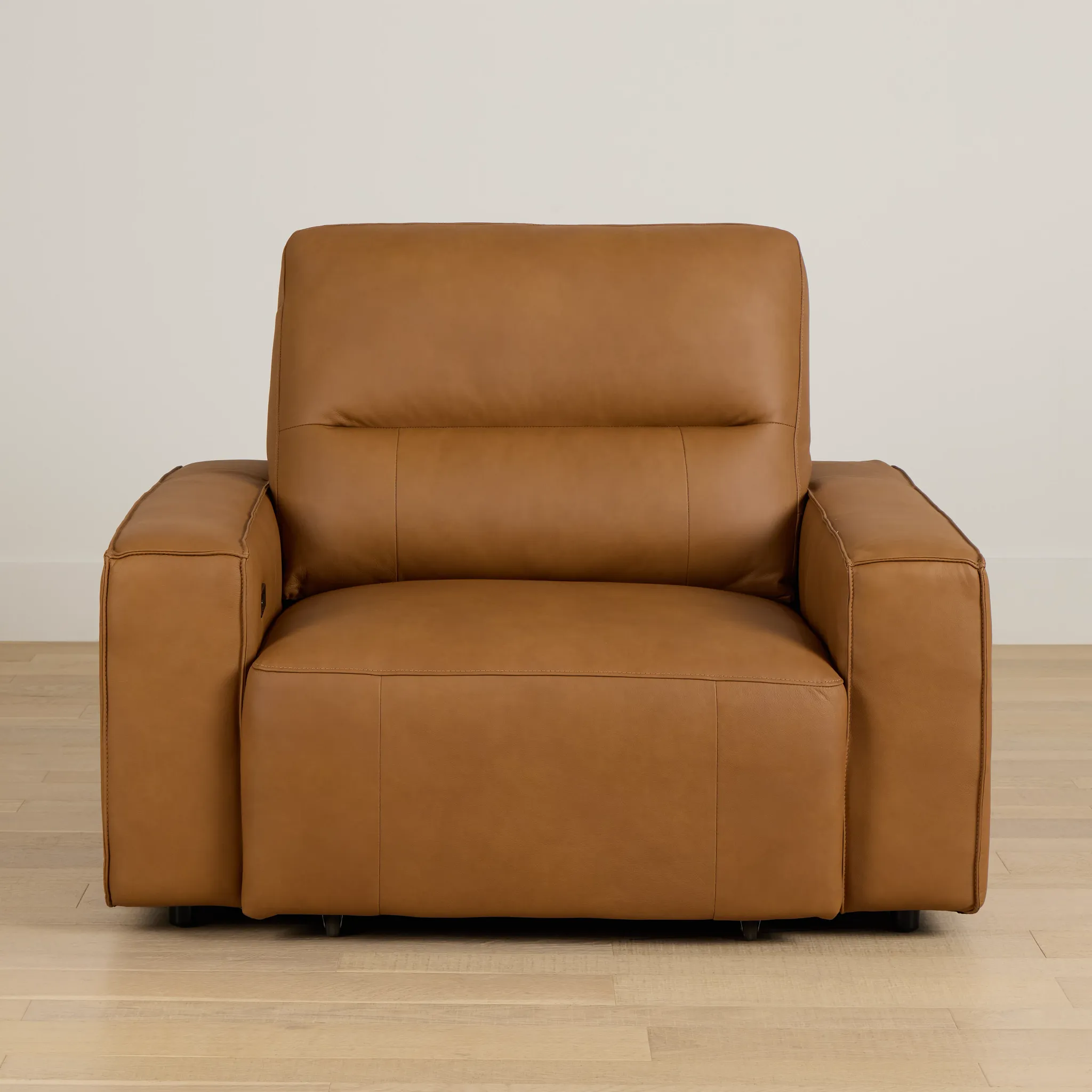 Rudy Brown Lthr/vinyl Power Reclining Chaise