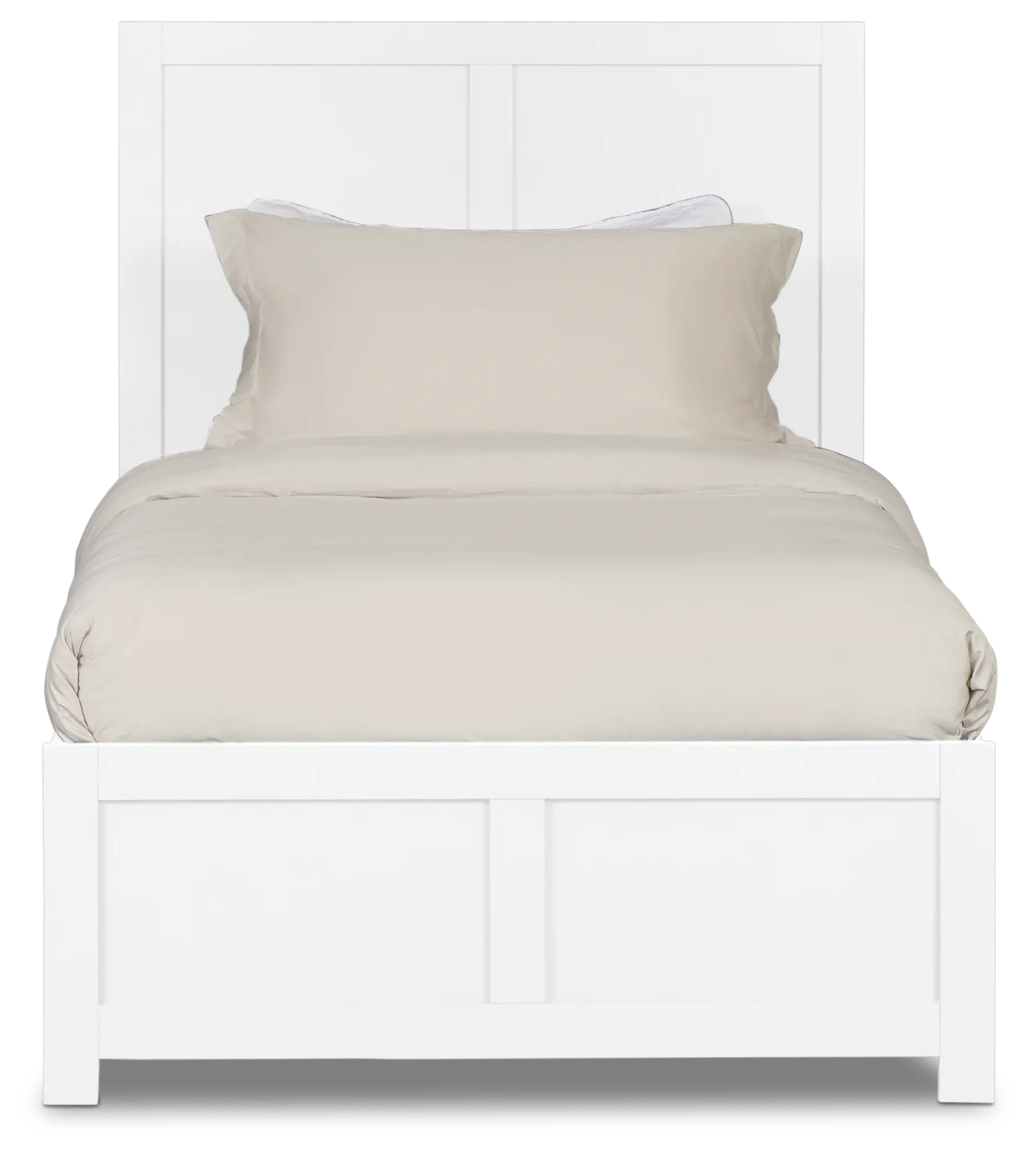 Charleston White Panel Bed With 2 Storage Drawers Charleston White Panel Bed With 2 Storage Drawers
