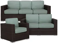 Fina Teal Outdoor Living Room Set