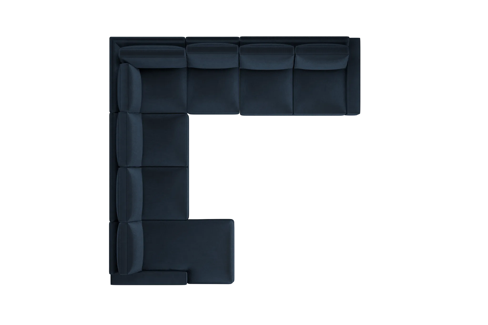 Edgewater Joya Dark Blue Large Left Chaise Sectional