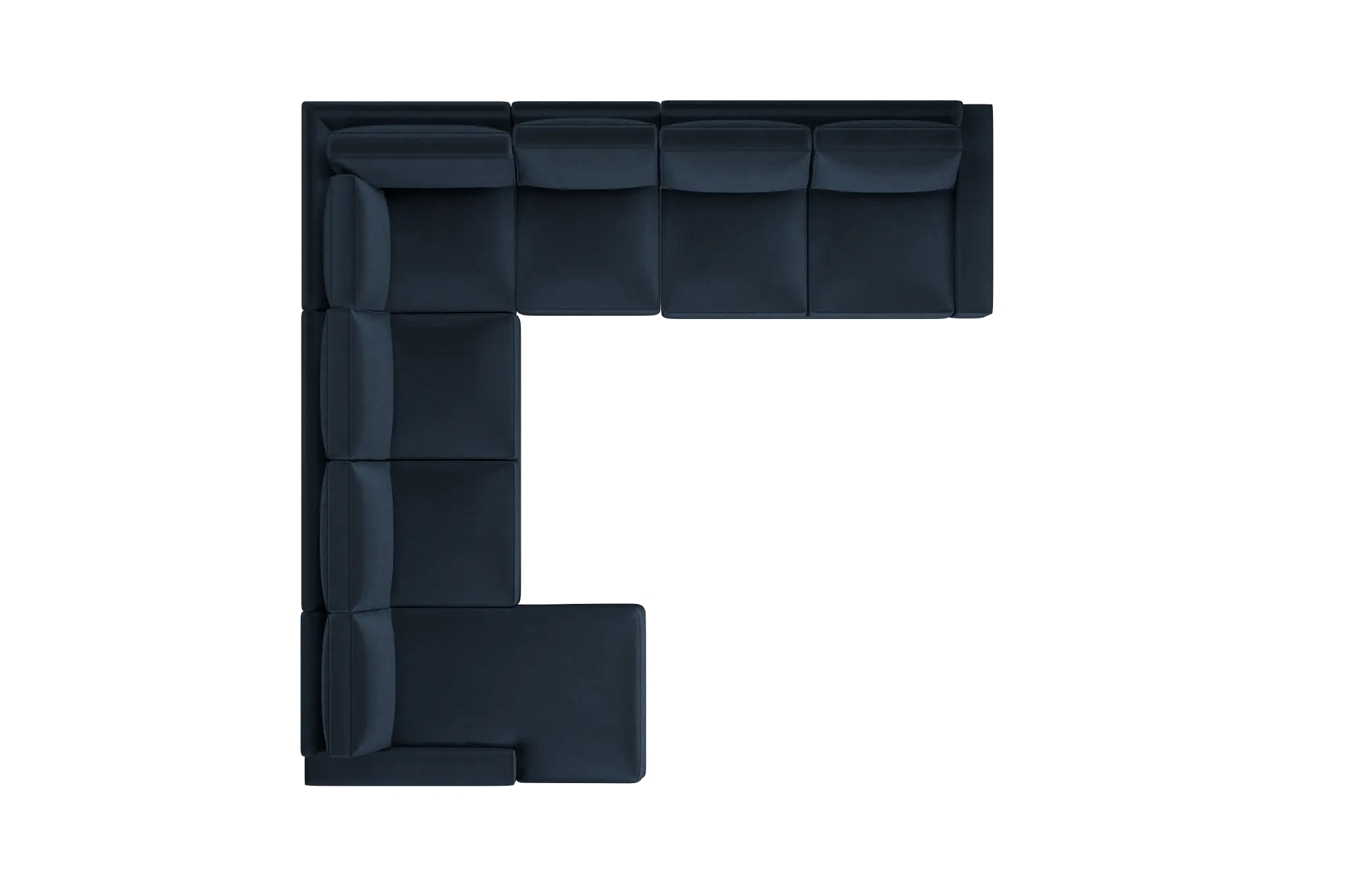 Edgewater Joya Dark Blue Large Left Chaise Sectional Edgewater Joya Dark Blue Large Left Chaise Sectional