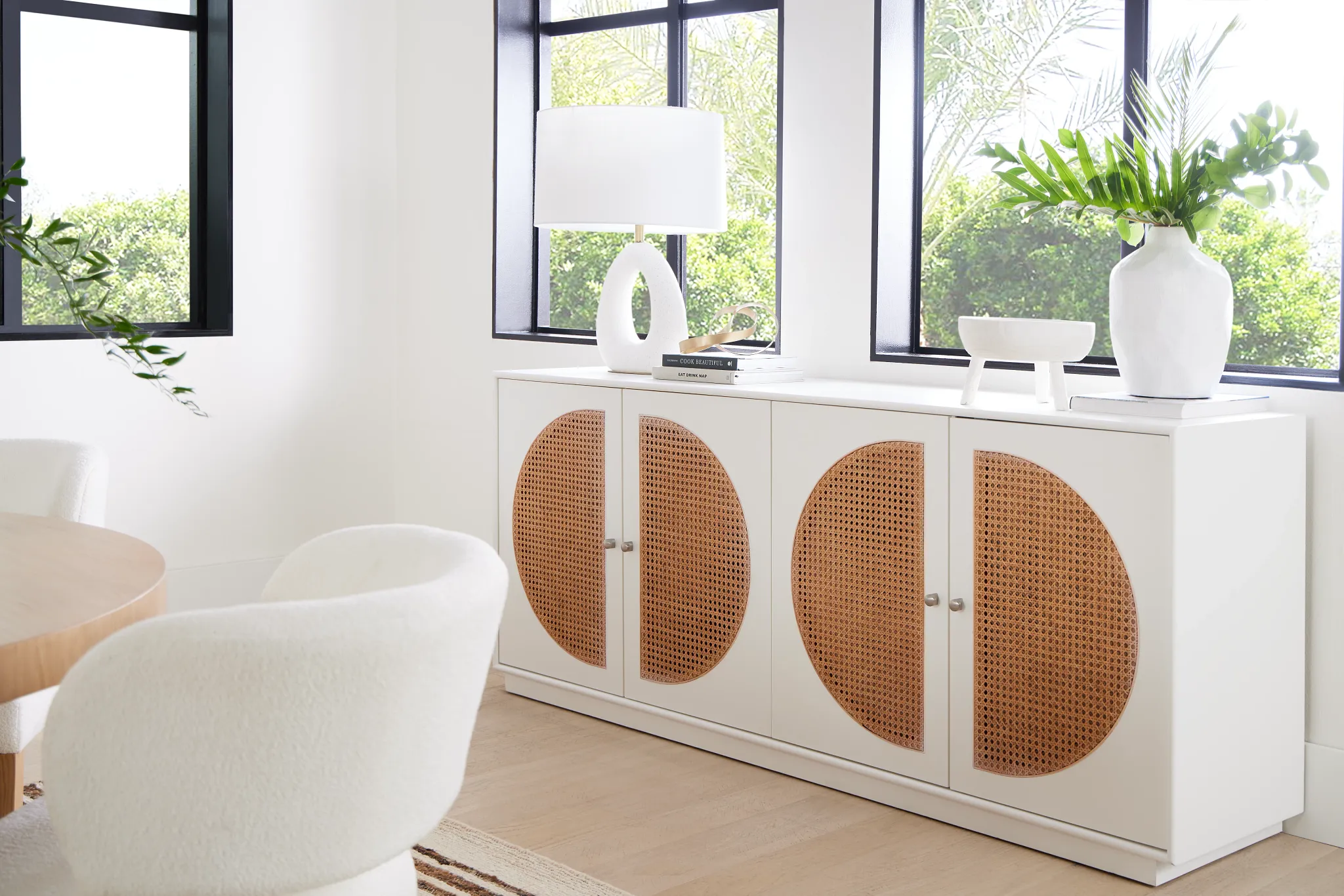 Malibu White Credenza