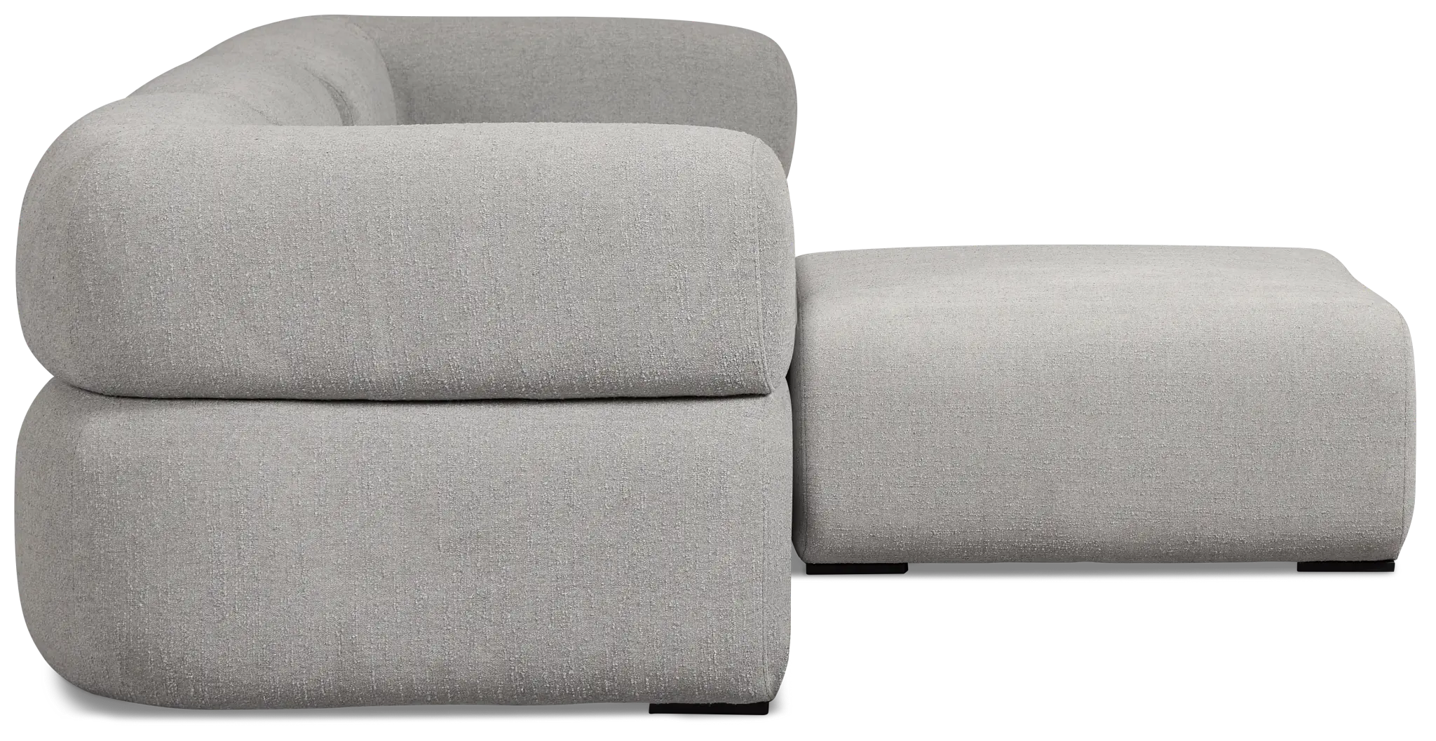Celeste Light Gray Fabric 4-piece Chaise Sectional Celeste Light Gray Fabric 4-piece Chaise Sectional
