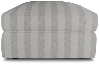 Siesta Sea Lane Light Gray Fabric Ottoman
