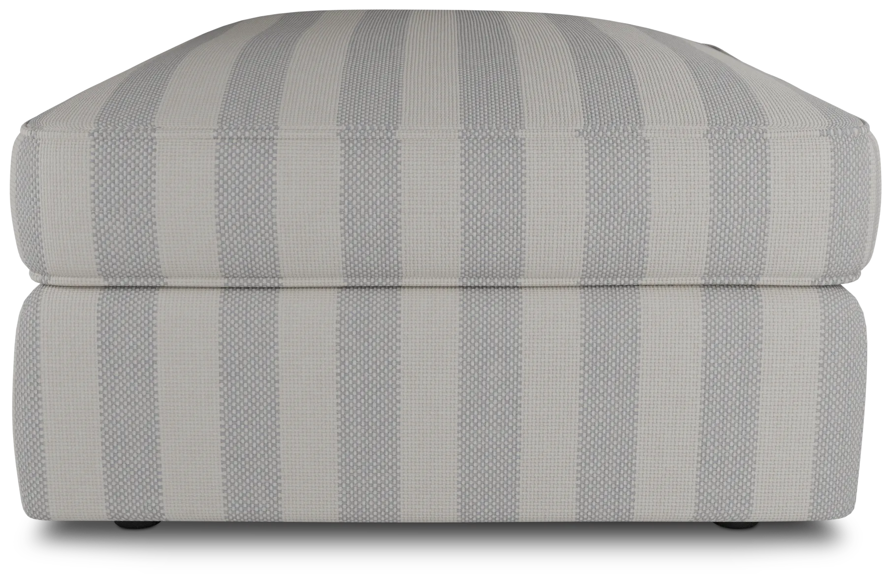 Siesta Sea Lane Light Gray Fabric Ottoman