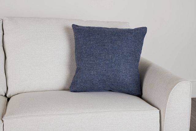 Harper Dark Blue 20" Accent Pillow