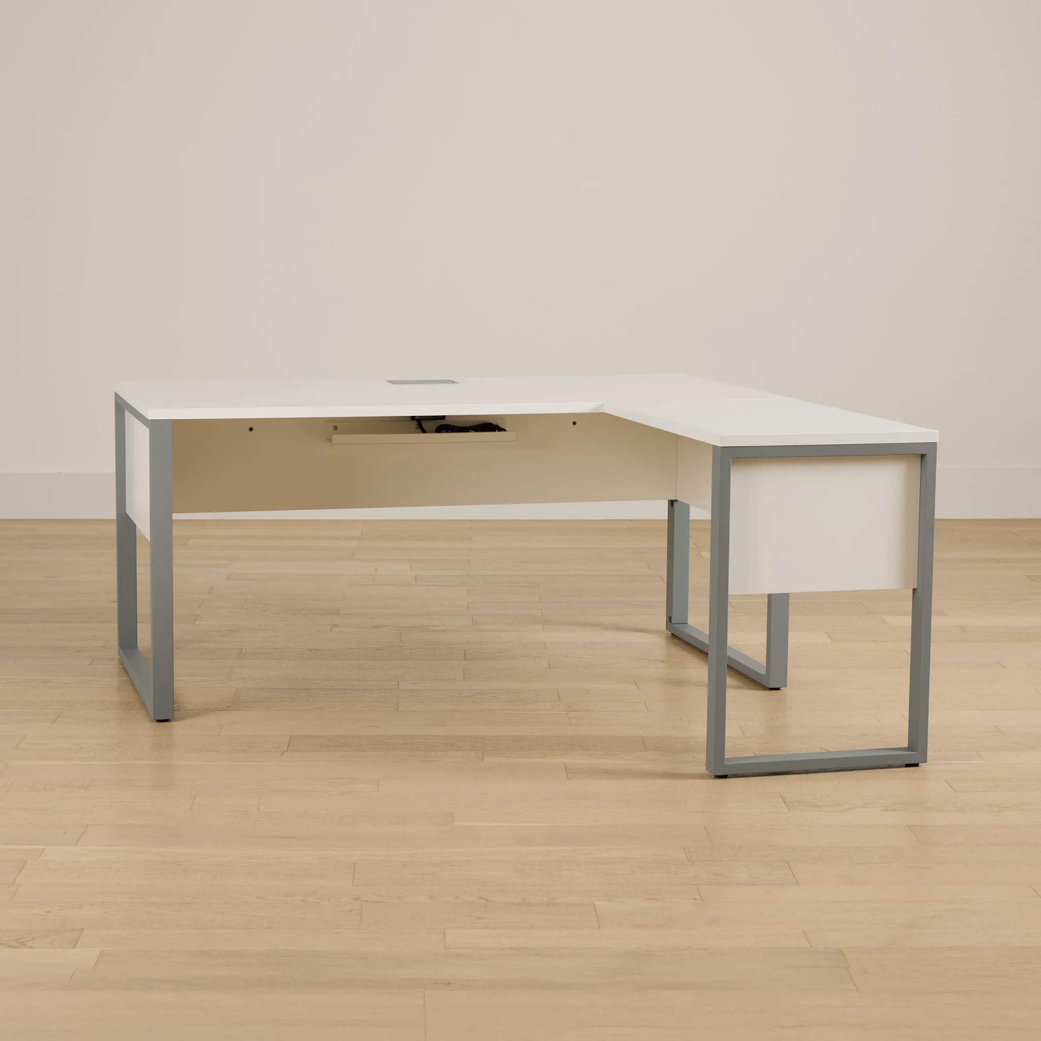Clark White 32" Return Desk