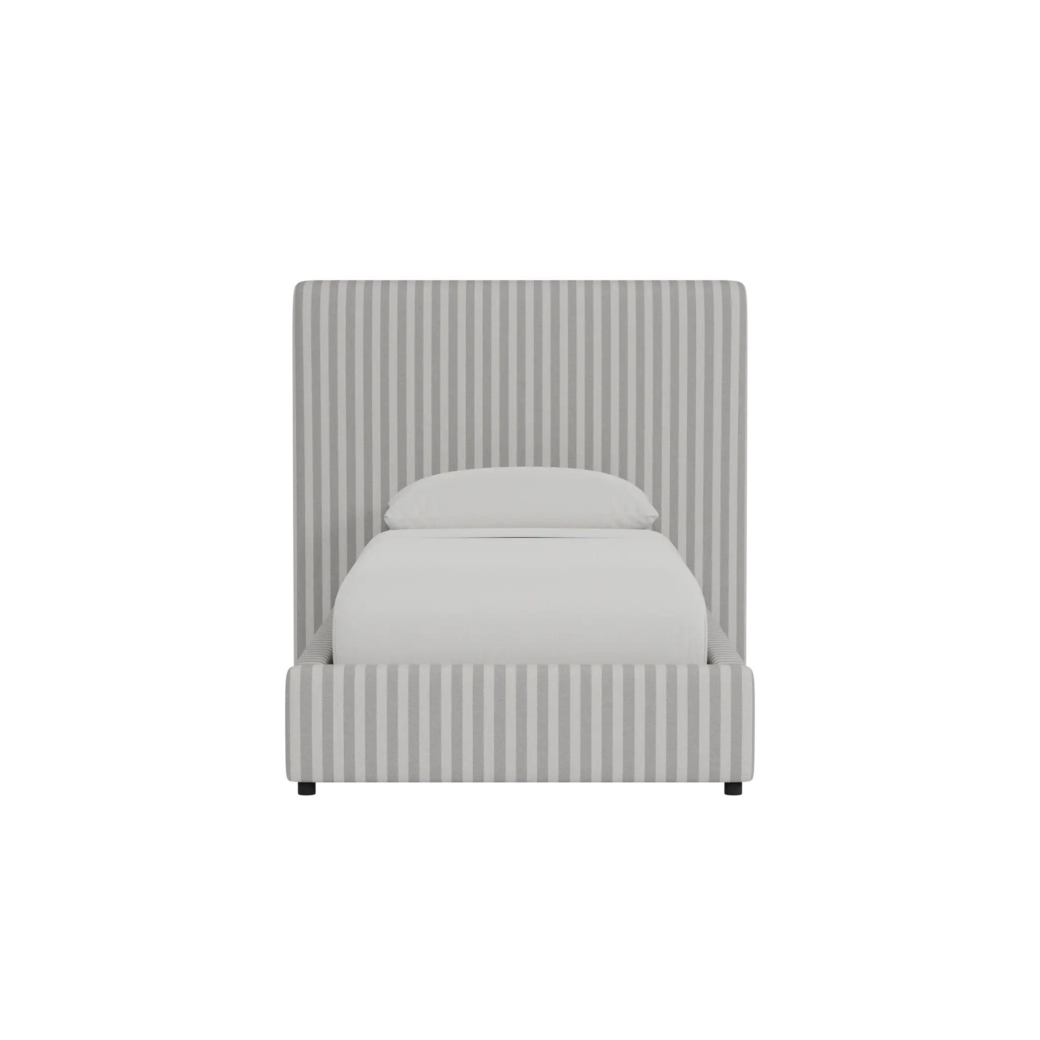 Grayton Sea Lane Light Gray 54" Upholstered Platform Bed Grayton Sea Lane Light Gray 54" Upholstered Platform Bed