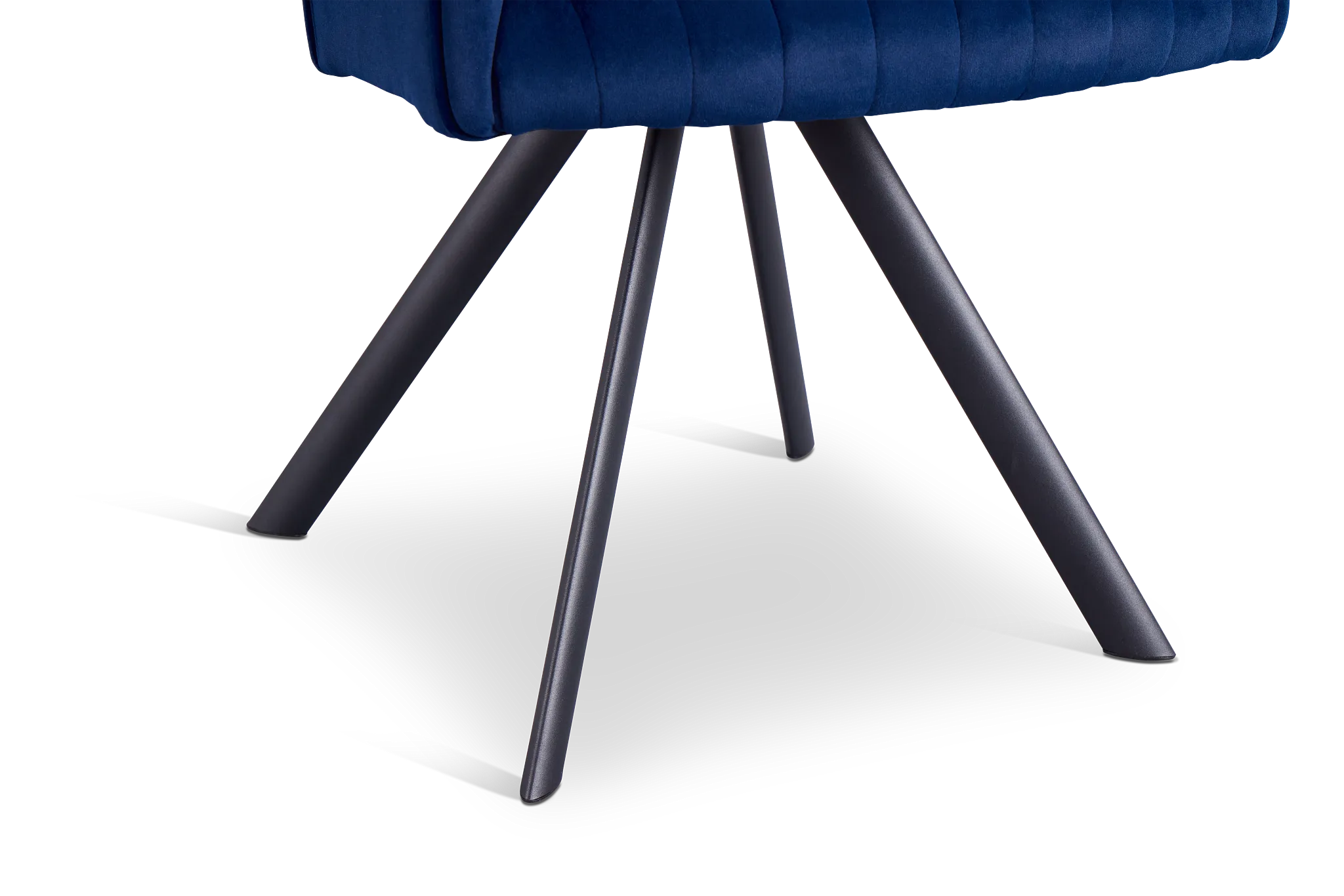 Mandy Blue Velvet Swivel Accent Chair