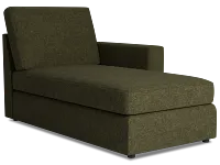 Citymod Green Fabric Right Chaise