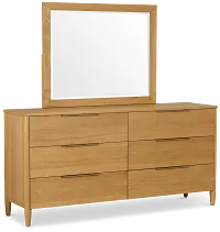 Stockton Light Tone Dresser & Mirror