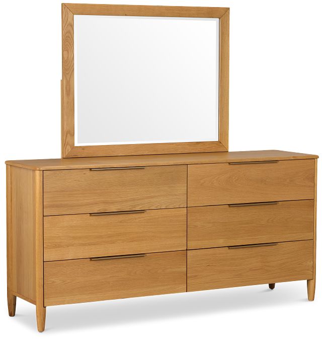 Stockton Light Tone Dresser & Mirror