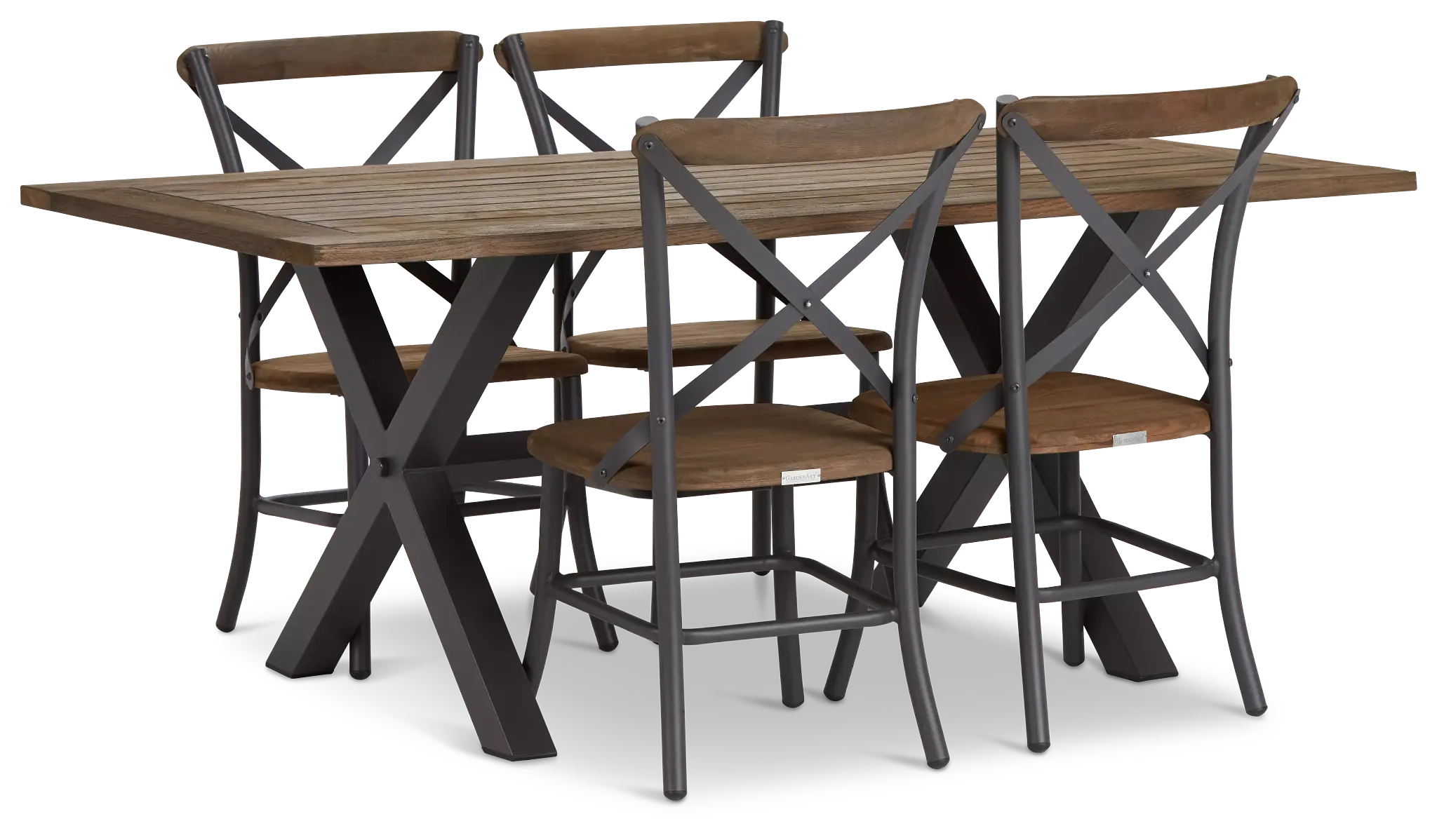 Canyon Dark Tone 72" Rectangular Table & 4 Chairs Canyon Dark Tone 72" Rectangular Table & 4 Chairs