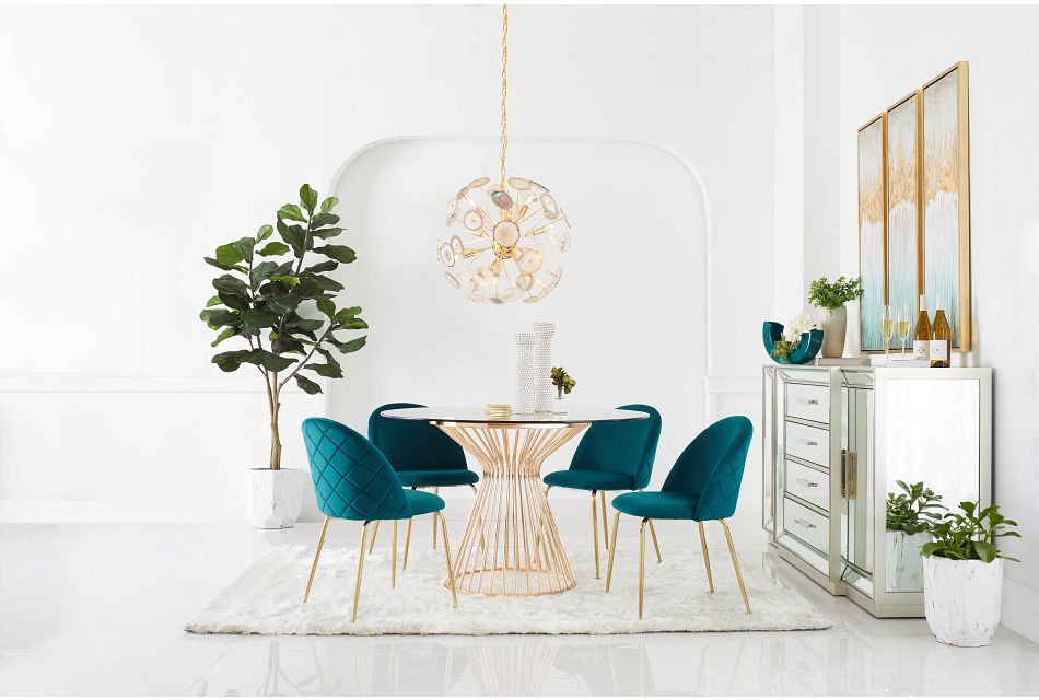 inexpensive teal dining room chairs