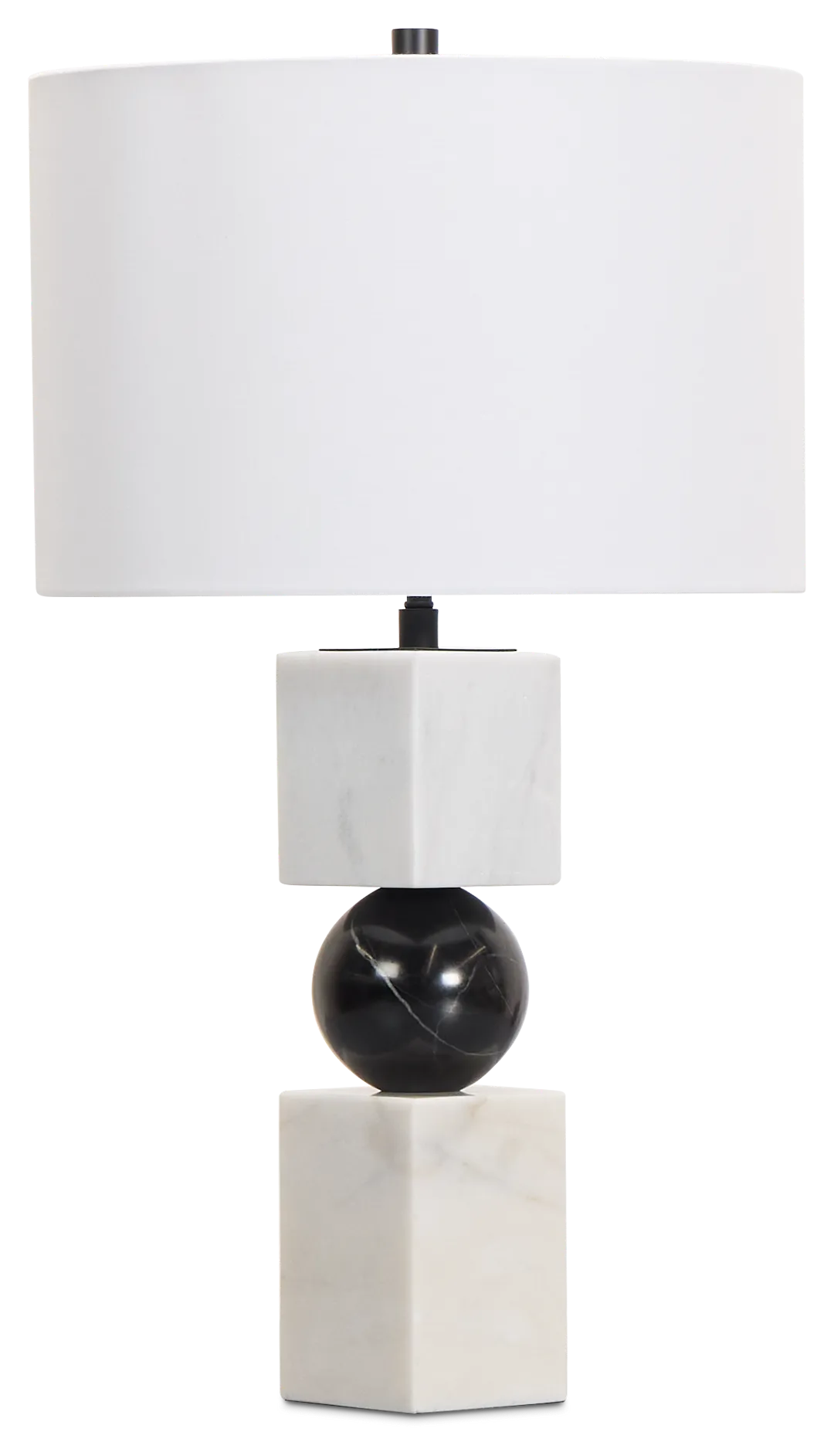 Ellendale White Marble Table Lamp