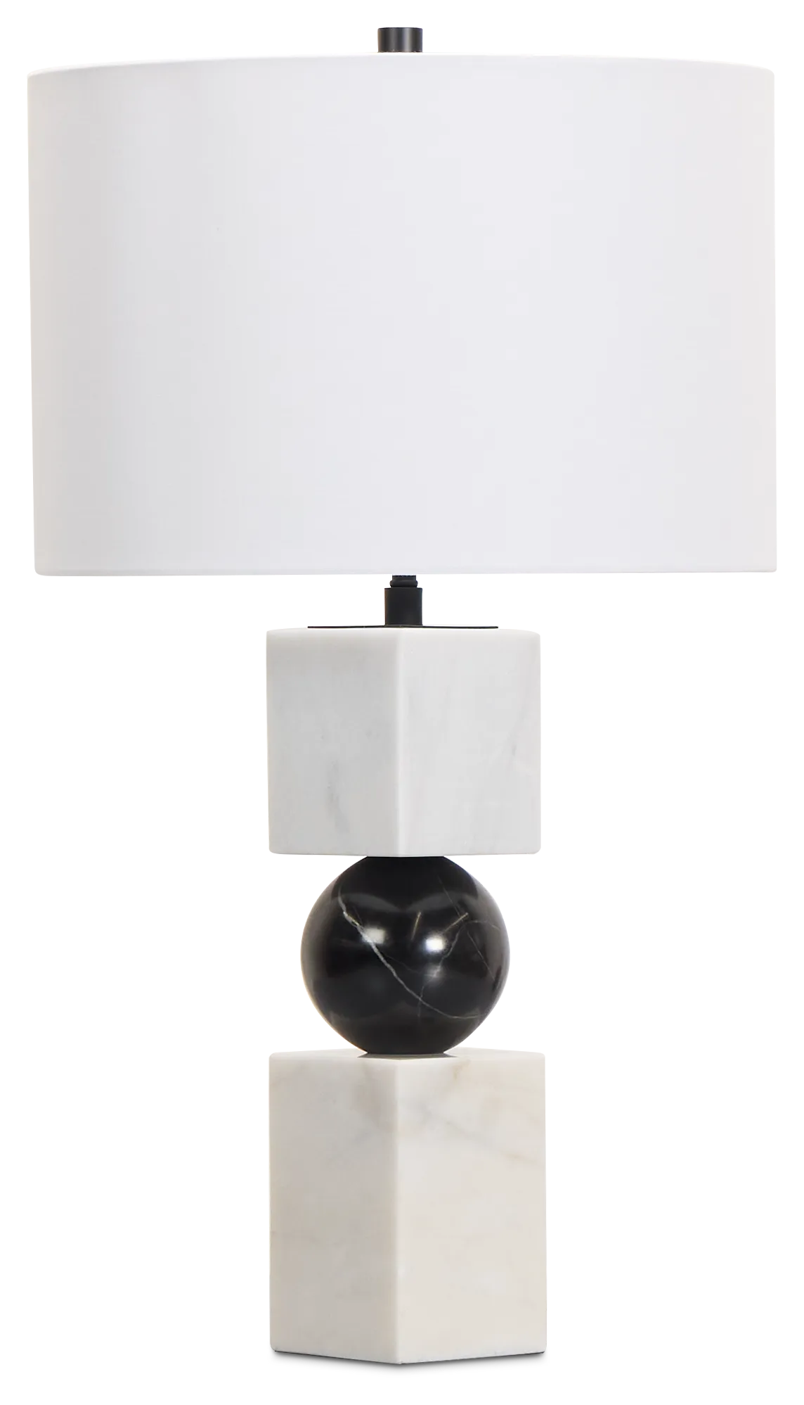 Ellendale White Marble Table Lamp