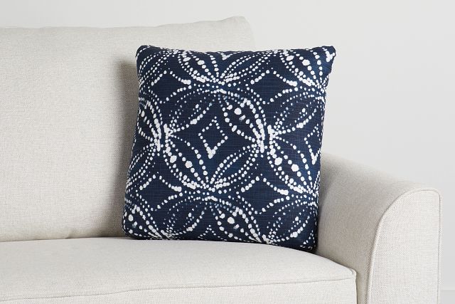 Gerardo Dark Blue 20" Accent Pillow