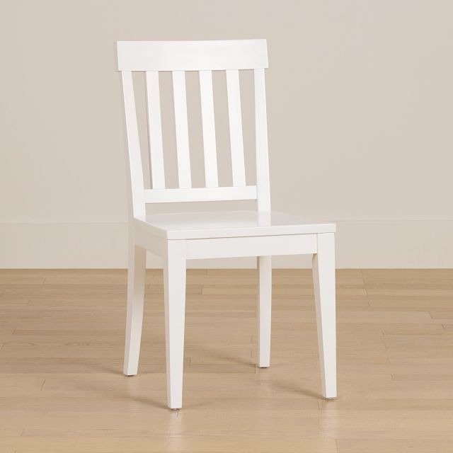 Nantucket White Wood Side Chair