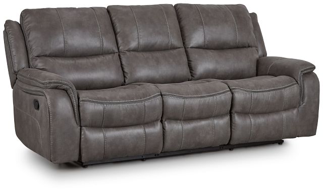 Dober Dark Gray Micro Reclining Sofa (0)