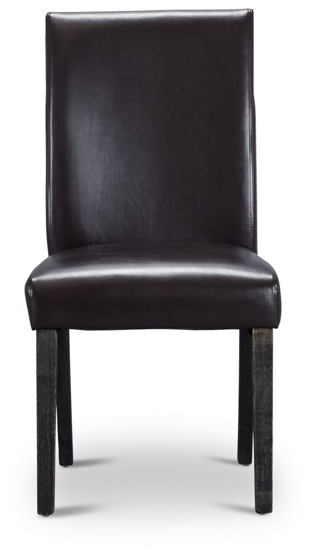 Dublin Brown Polyuretha Upholstered Side Chair