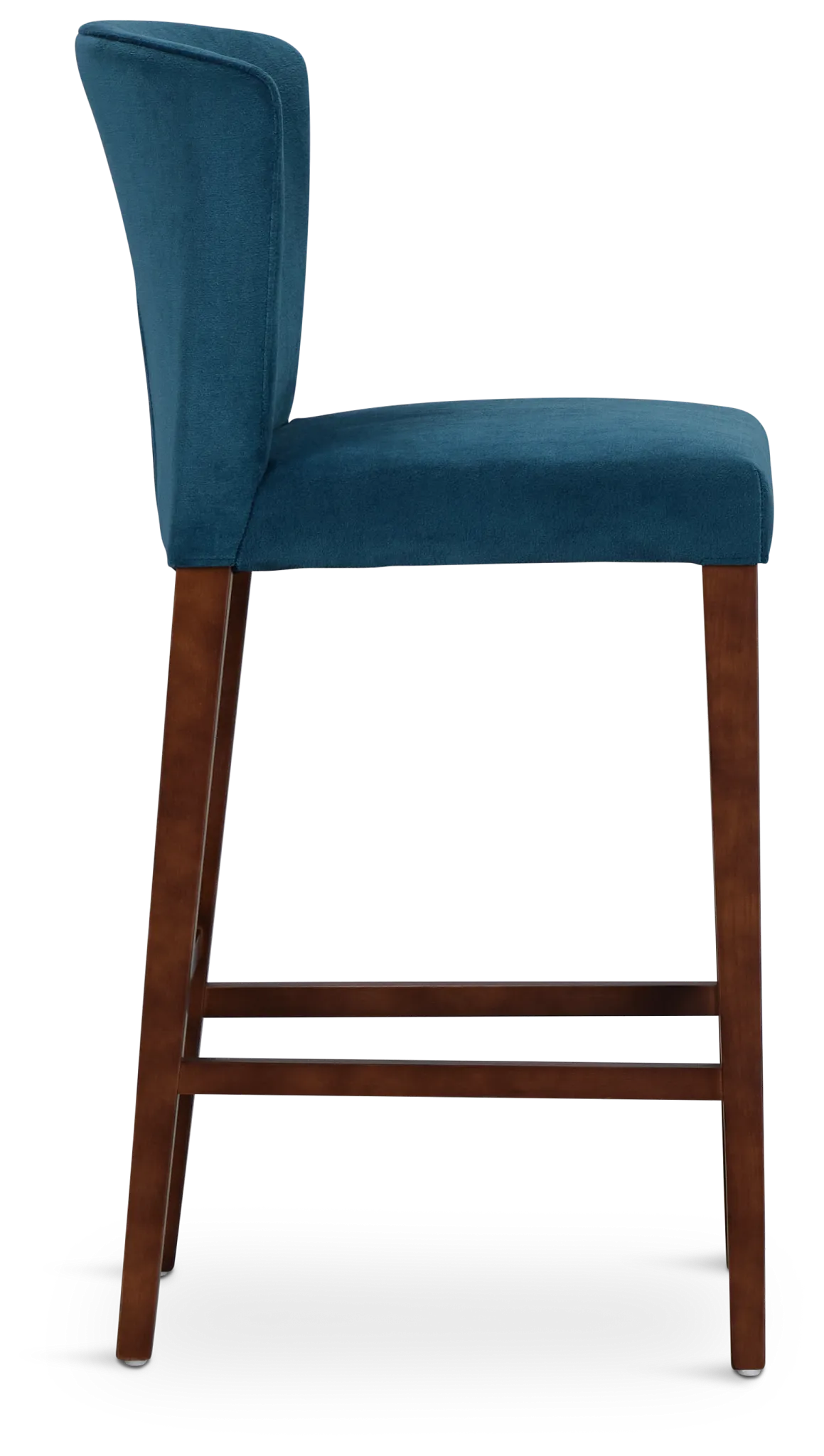 Bentley Dark Blue Velvet 30" Upholstered Barstool