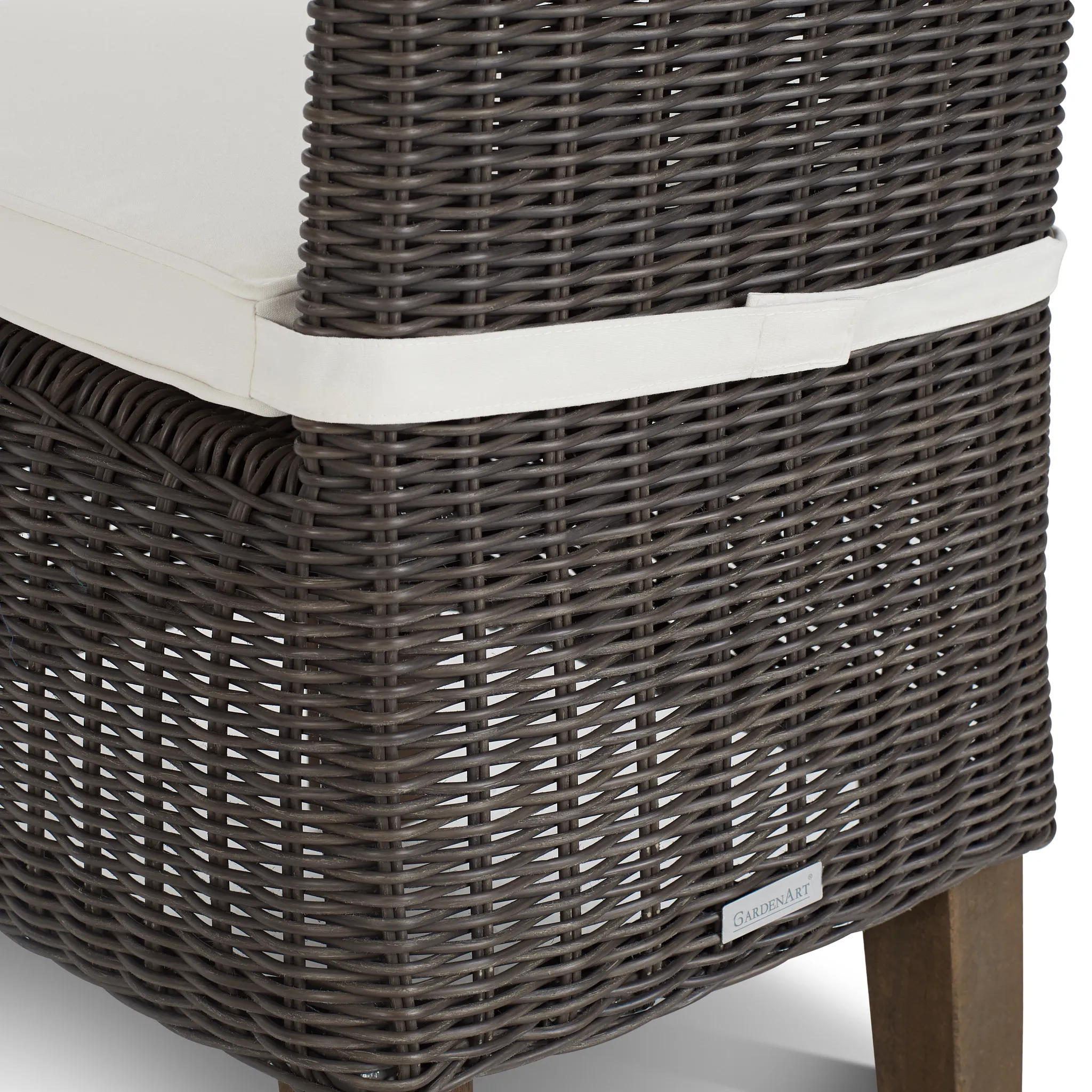 Canyon Gray White Woven Side Chair