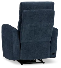 Rae Dark Blue Fabric Power Recliner