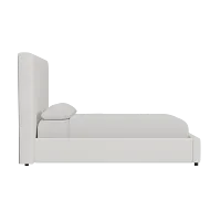Grayton Natural Beauty Beige 54" Upholstered Platform Bed