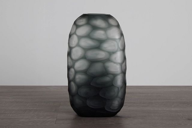 Peoria Dark Gray Large Vase