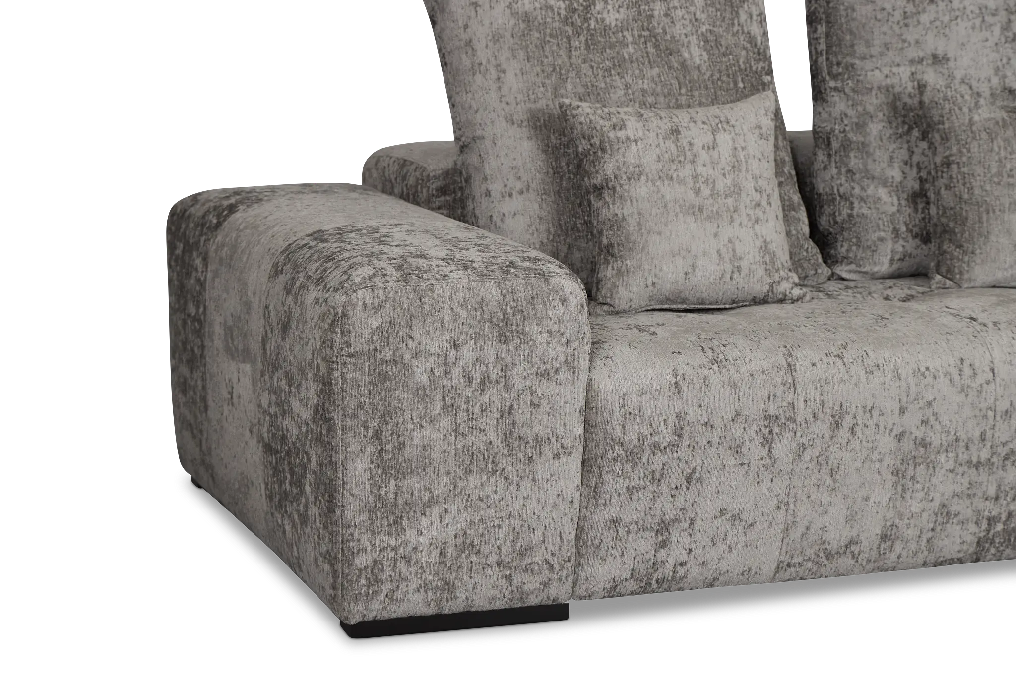 Skylar Gray Fabric Right Chaise Sectional Skylar Gray Fabric Right Chaise Sectional