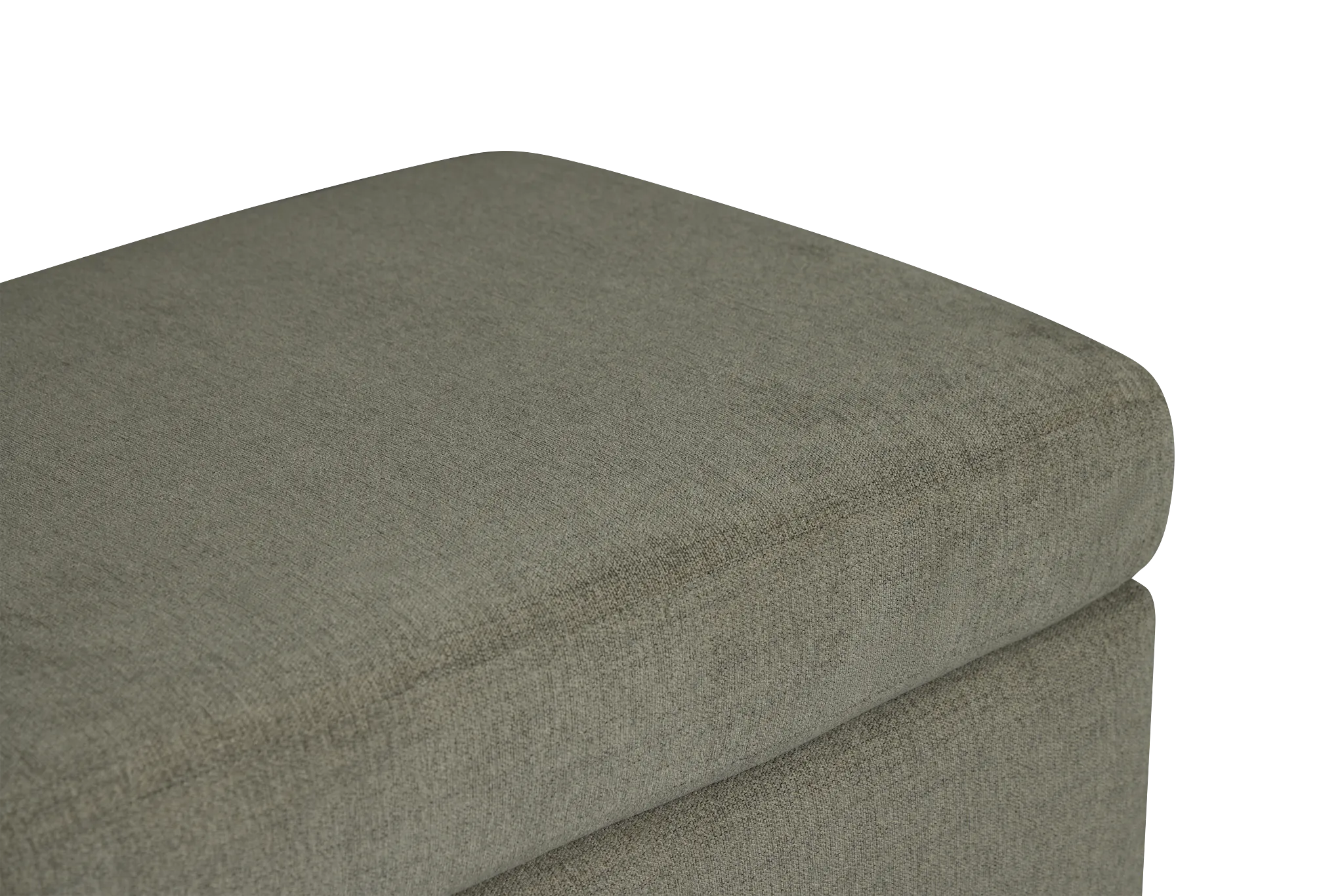 Noah Gray Fabric Ottoman