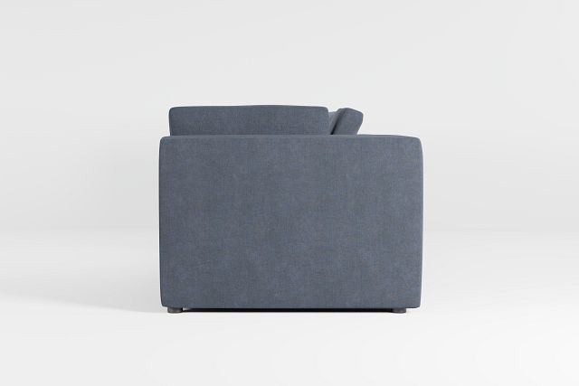 Destin Victory Dark Blue Fabric 3-piece Modular Sofa