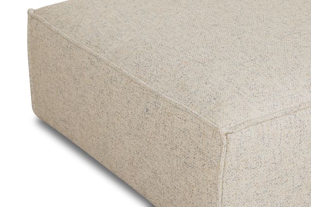 Tatum Beige Fabric Ottoman