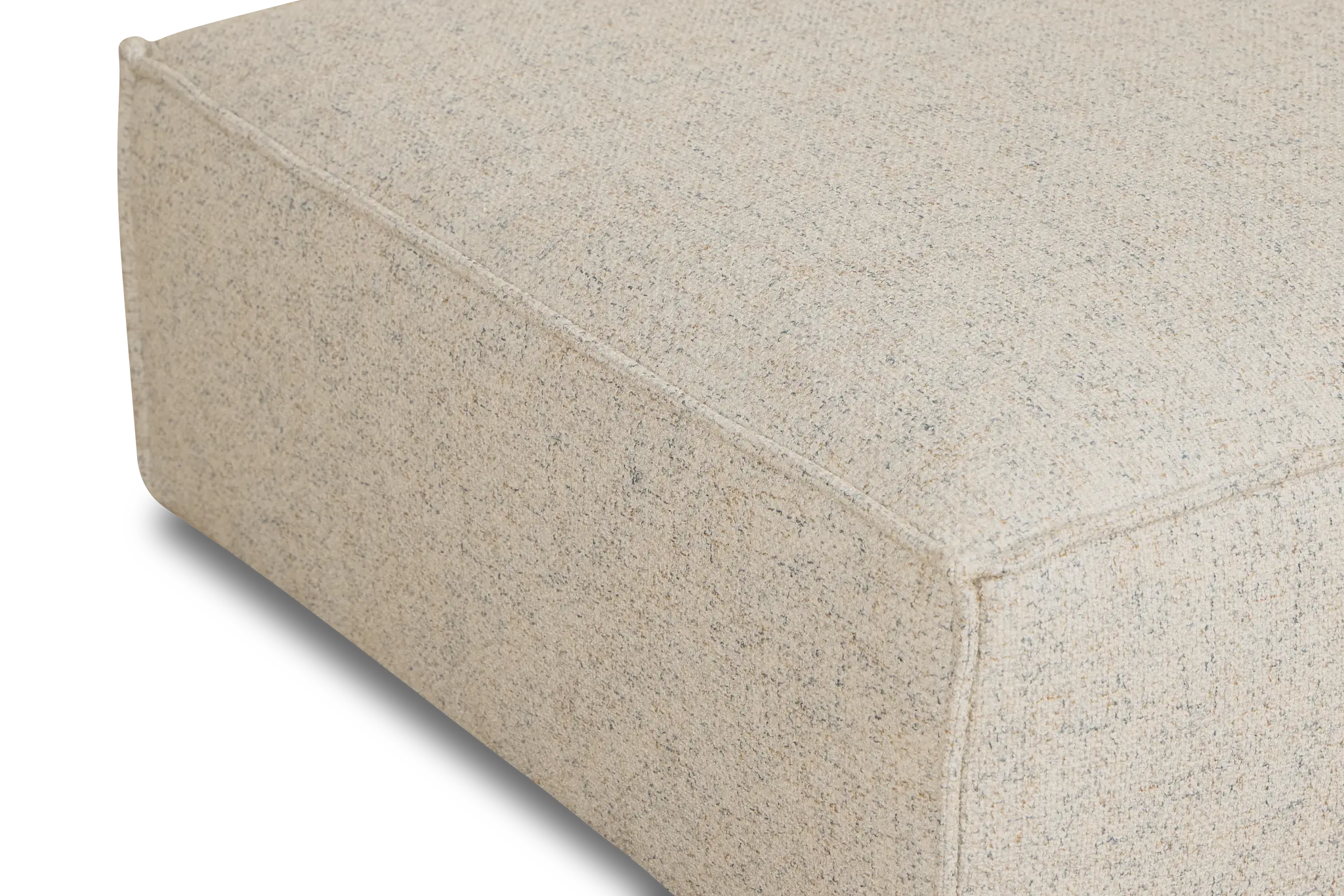 Tatum Beige Fabric Ottoman Tatum Beige Fabric Ottoman