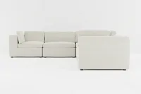 Destin Elite Ivory Fabric 6-piece Modular Sectional