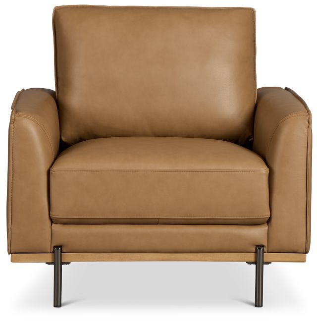 Tessa Light Brown Leather Chair