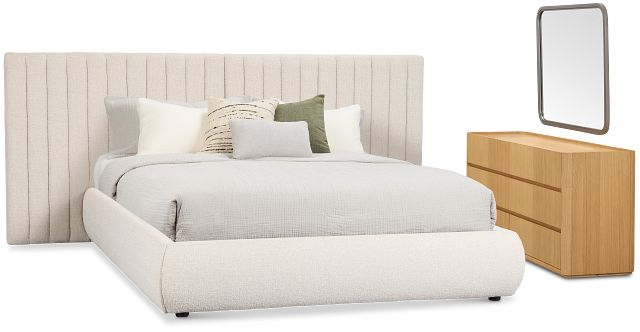 Nomad Light Beige Uph Spread Bedroom With Light-tone Cases