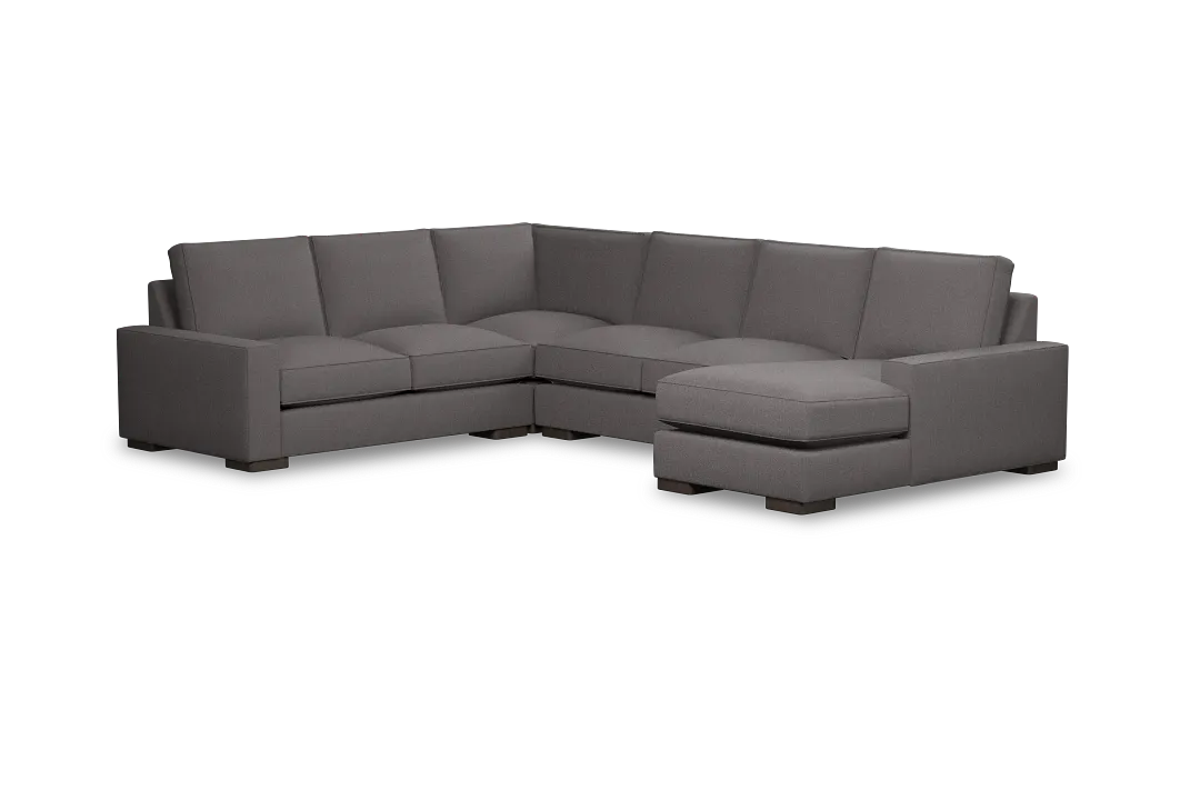 Edgewater Peyton Gray Medium Right Chaise Sectional